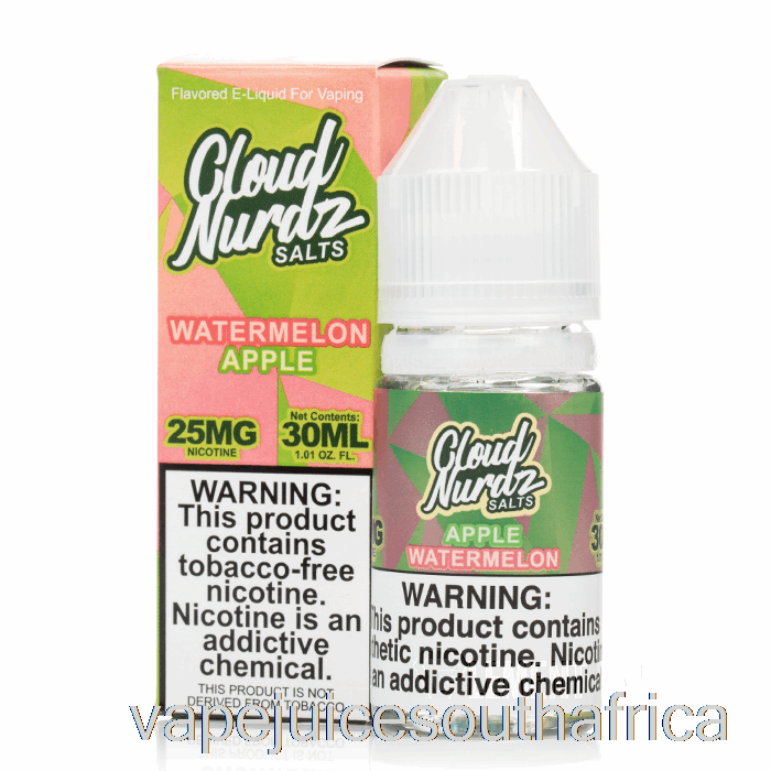 Vape Juice South Africa Watermelon Apple - Cloud Nurdz Salts - 30Ml 50Mg